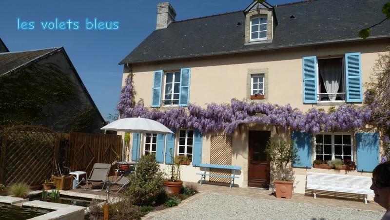 Les Volets Bleus Bed & Breakfast Saint-Martin-des-Entrées Dış mekan fotoğraf